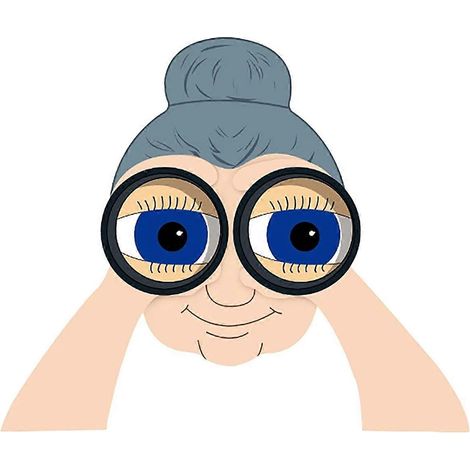 Un vieil homme et une vieille dame curieux Clôture de jardin Dame de la clôture de jardin-- (1/5)