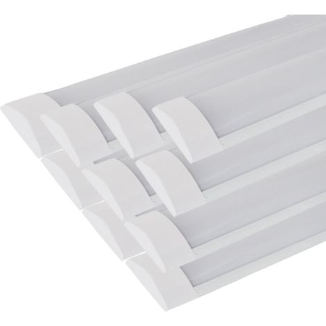 Réglette LED 120cm 48W - Pack de 10 / Blanc Neutre - SILUMEN