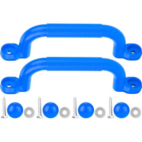 Poignées de sécurité antidérapantes pour balançoire - Accessoire de jeu pour enfants - Bleu (1/5)