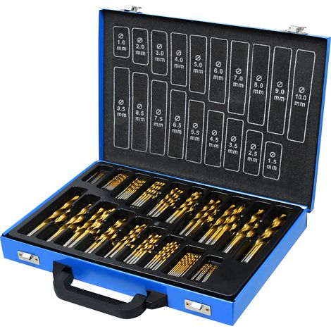 AUFUN Jeu de forets à métaux 1-10 mm 170 pièces (1/5)