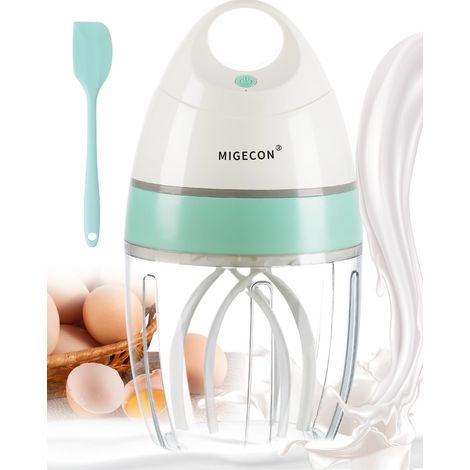 Mousseur à Lait Électrique, Rechargeable Robot Patissier, Mini Fouet Electrique Portable, Emulsionneur Automatique, pour Latte, Cappuccino, Macchiato, Gel douche, Blanc