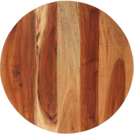 Tischplatte Massivholz Palisander Rund 15-16 mm 60 cm vidaXL