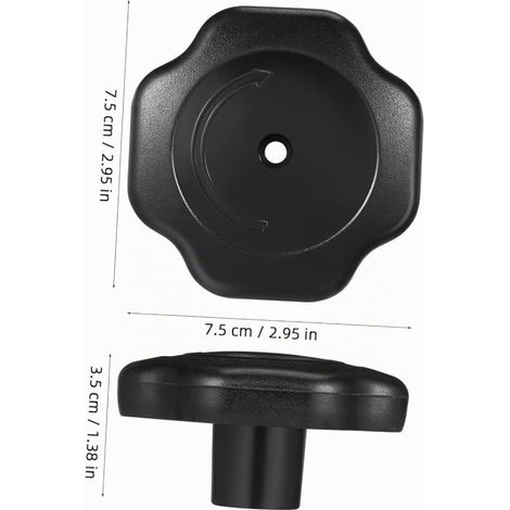 Bakelite Pressure Cooker Lid Knob Replacement Handle For Universal Pan Lid Knob 7.50 X 7.50 X 3.50 Cm (1/2)
