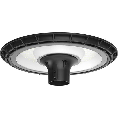 Lámpara LED de jardín V-TAC de 120 W para bolardos de ∅60 mm, negra, 38 x 38 x 12 cm, blanca natural, IP65 (1/5)
