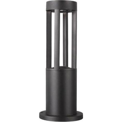 éclairage extérieur lampe de socle avec détecteur de mouvement , borne lumineuse pour jardin et terrasse , Aluminium noir , IP65 , H 40 cm , E27 (1/4)