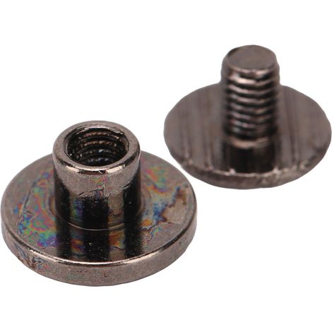 200 ensembles à vendre : rivets en cuir 95 mm à faire soi-même, vis, vis d'accouplement, albums photo, surface incurvée en laiton, clous de registre, couleur canon de fusil. (1/5)