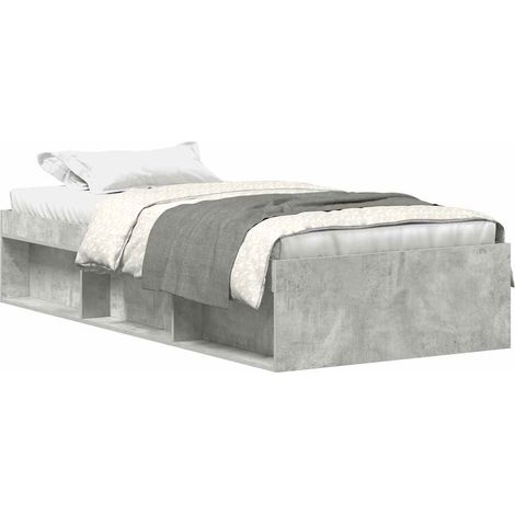 Maison Exclusive - Rám postele betonově šedý 75 x 190 cm Small Single (1/5)