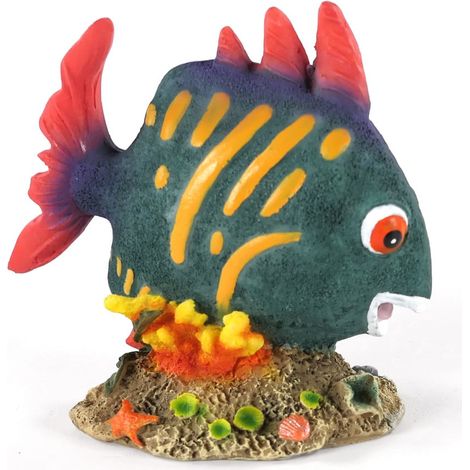 Orbit Aquarien-Deko Fisch blau mit gelben Streifen