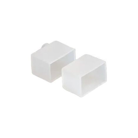Jandei - 2 tapas finales para perfil flexible 12x20 mm