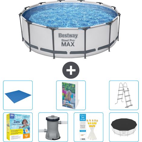 Bestway Piscina Bestway Steel Pro MAX Rotonda - 366x100 cm - 8-pezzi  S372 (1/5)
