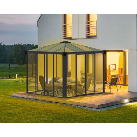 Canopia Ledro Gazebo Chiuso in Alluminio 3X3 m (1/5)