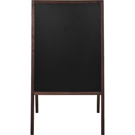 Millennium Tafel Schwarz doppelseitig Zedernholz Selbsttragend 60x80 cm