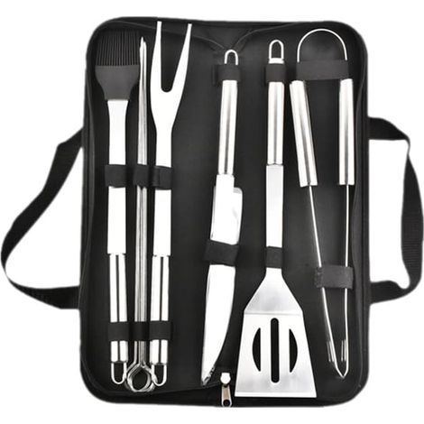 Filiyano – sac pratique – Ensemble d'outils pour barbecue professionnels en acier inoxydable avec sac pratique (9) (1/2)
