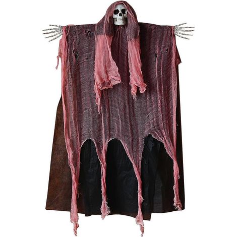 Halloween-Hängedekoration: Sensenmann, gruselige Hängefigur, Skelett-Sensenmann, Halloween-Dekoration für Spukhäuser (1/5)