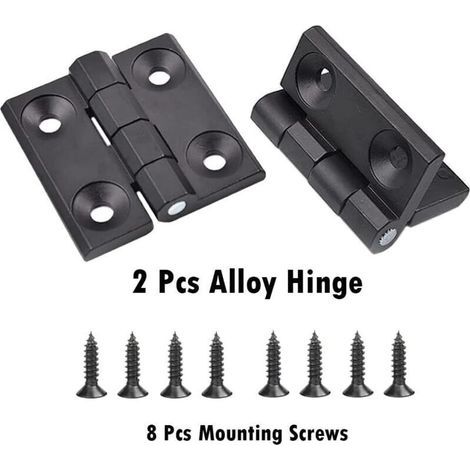 2 Pièces Charnière pour Porte de Placard Pliante en Alliage de Zinc – Fixation Facile pour Meubles et Armoires (1/5)