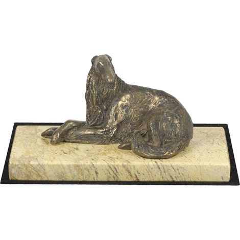 Borzoi ruso, Borzoi, Barzoi I - estatuilla de perro, figura de silueta de perro, trofeo para una exposición canina de Art-Dog (1/5)