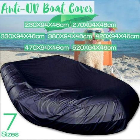 (230 x 94 x 46 cm) Housse gonflable imperméable, anti-poussière et anti-UV pour bateau, kayak ou barque de pêche (1/5)