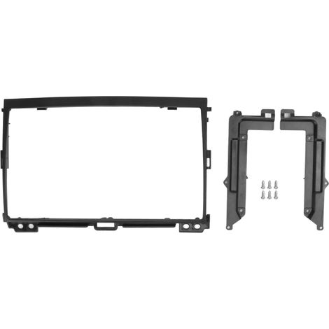 Kit 9 pouces Cadre de console autoradio GPS noir pour Toyota Prado 2009+ accessoire intérieur remplacement (1/5)