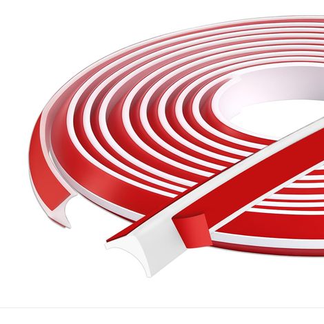 Skirting Board Trim 5M Silicone Quadrant Trim Coving Self Adhesive TPE Quadrant Trim Skirting Board Covers for Ceilings Countertops Wall Corners（20  15mm）