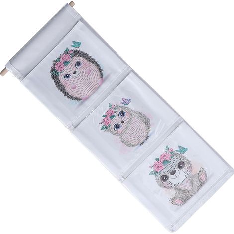 Sac de rangement suspendu à motif strass mignon et raffiné, organisateur suspendu à faire soi-même (1/5)