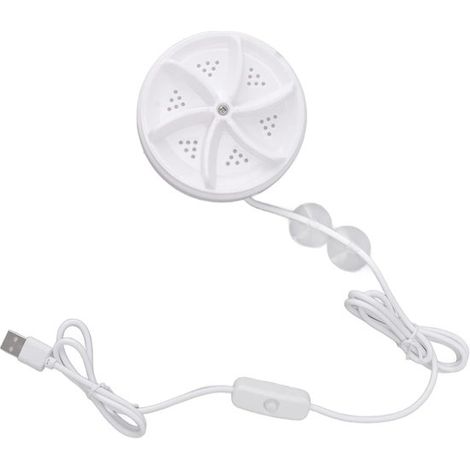 Lavatrice a ultrasuoni, mini lavatrice portatile a turbina rotonda USB, 5V 30W, utilizzabile per lavare calze, biancheria intima e stoviglie. (1/5)