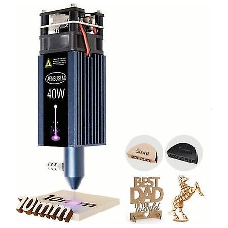 40w laser module with nozzle, 10mm cuts( ) (1/5)