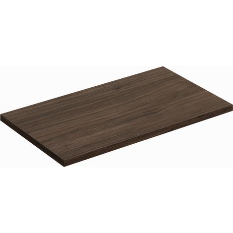 Plateau meuble sous vasque - L 80 x P 46 x H 2,5 cm - Caldera Foncé - Livraison gratuite