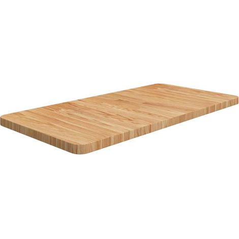 vidaXL Encimera de madera maciza tratada marrón claro 80x40x2,5cm (1/4)