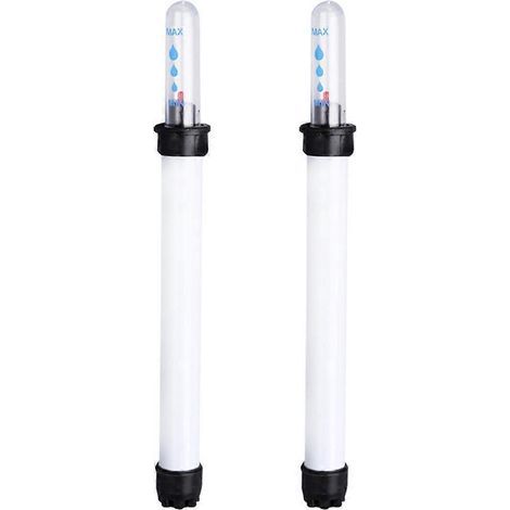 Wasserstandsanzeiger für Pflanzen und Blumen, Warnanzeige bei niedrigem Wasserstand, Gewächshäuser – 16,50 x 2,00 x 2,00 cm – Weiß (1/4)