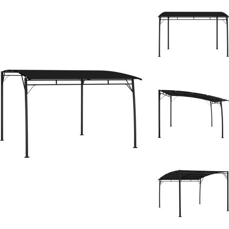 Auvent pare-soleil de jardin 3x3x2,55 m Anthracite - Auvent De Jardin - Parasol De Jardin - Tente De Jardin - Abri Solaire - Structure Extérieure (1/5)