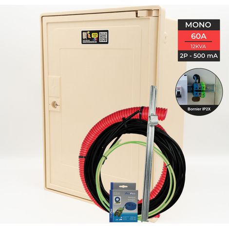 coffret complet 15 mètres 12 KW "AERIEN" avec bornier IP2X