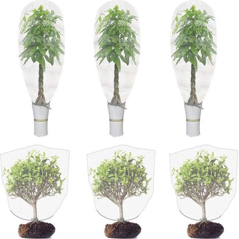 Lot de 6 filets anti-insectes pour plantes, filets anti-insectes, filets à oiseaux à cordon, filets pour fleurs et fruits (1/5)