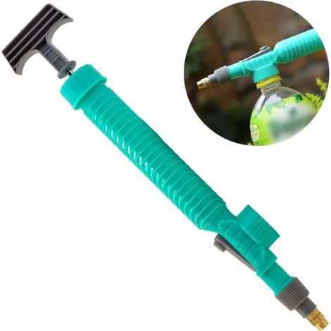(vert) Pulvérisateur manuel à air comprimé haute pression avec tête de pulvérisation réglable pour bouteille, outil d'arrosage de jardin et outils agricoles (1/5)