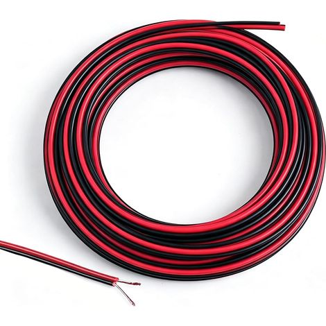 22AWG 10 m Speaker Cable, Electric Wires, Speaker Cables, Flexible Copper Wire Tin, Flexible 12 V Cable for Electrical Wiring and DIY Projects (1/5)