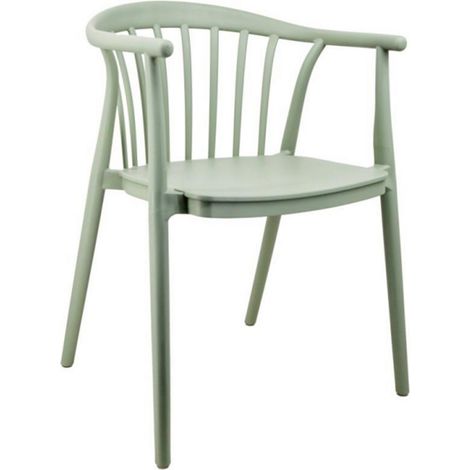 Echo French Chair - Plastic - L50 x W55 x H77 cm - Green