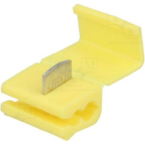Connecteur Attache rapide IDC 4-6mm2 Couleur jaune 90degres x10