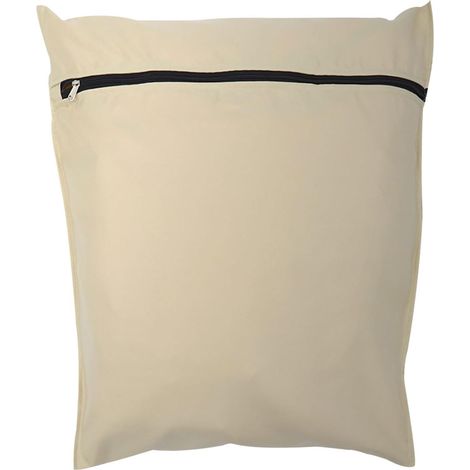 Sacchetto filtro per bucato in twill di poliestere con cerniera, di grandi dimensioni, per peli di animali domestici (kaki, taglia L, 70x80 cm). (1/5)