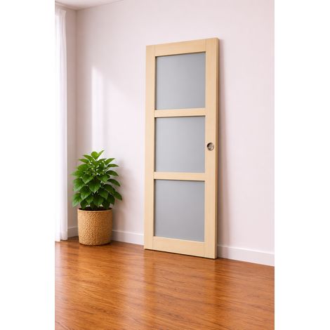 Porta Scorrevole Ayous 3 Ante Grigio RAL 7035 H204 x L83 e 2 Gusci (1/3)