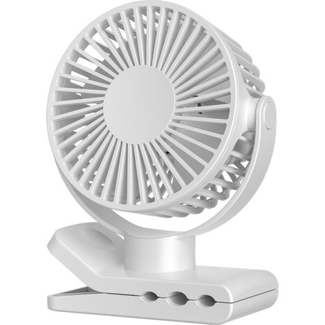 Ventilateur polyvalent avec rotation à 720 degrés et 5 réglages, idéal pour le bureau à domicile ou les voyages. (1/5)