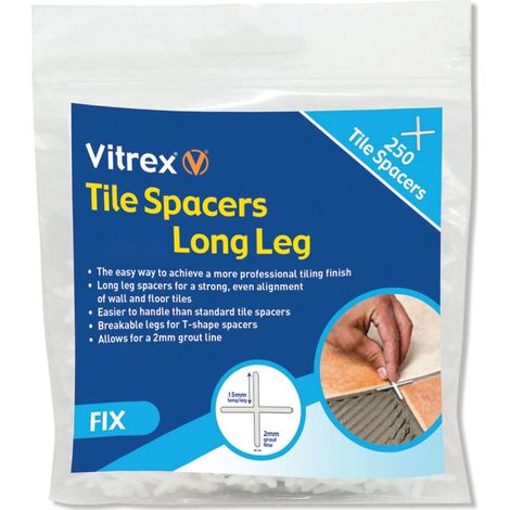 Vitrex LLS3250 Long Leg Spacer 3mm (Pack 250) VITLLS3250 (1/5)