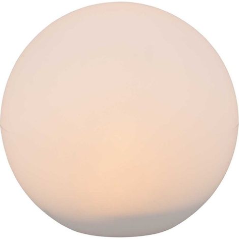 Luminaires de jardin, Lampe de table de jardin solaire Melo taille L Blanc en Plastique, TRIO