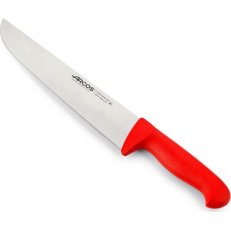 Fleischermesser Arcos Farbe - Prof 291822 Edelstahl Nitrum und mango ergonomische rote Polypropylenklinge und 25 cm Klinge, Vitrine (1/5)