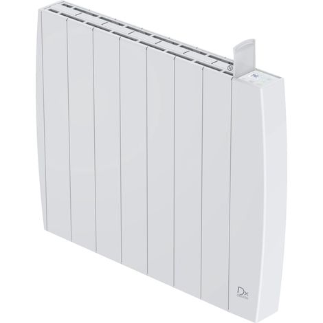 Dx 755115- Radiateur céramique à inertie CONNECTE FABIO 1500W - 66 x 9 x 58 cm - Blanc (1/2)