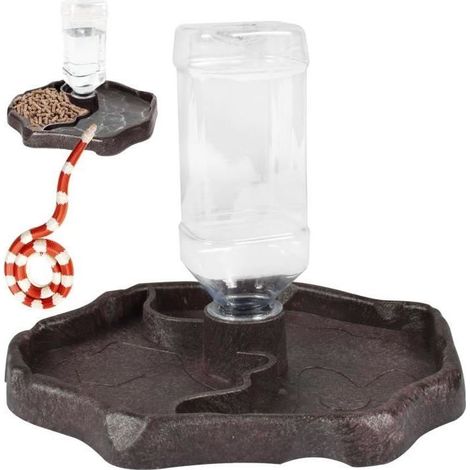 Distributeur d'eau pour Reptile - 1PCS - 2 en 1 - Abreuvoir Tortue - Mangeoire - Plastique Durable (1/4)