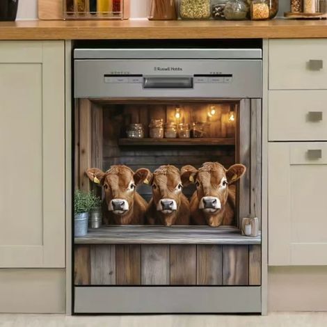 Nouveaux aimants décoratifs de Pâques pour la maison : lapin et citrouille, pour four, lave-linge, lave-vaisselle et réfrigérateur. Impression 2D. - B - Aimant