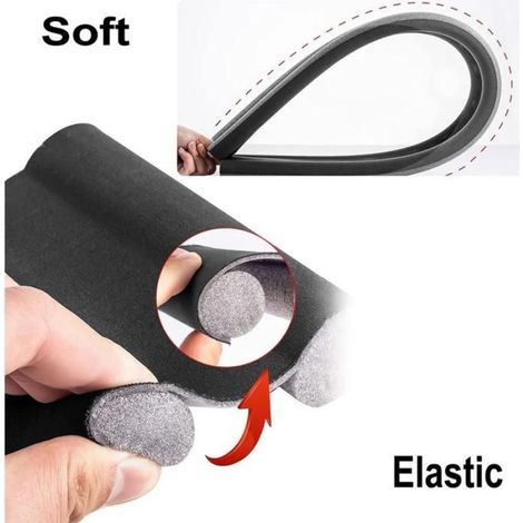 Calfeutrage de porte - - Lot de 3 - 95 cm - Isolants double face - Découpables et lavables (1/5)
