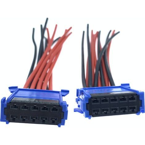 Convient pour Peugeot 307, C4, 308 et C5 : faisceau de câbles avec connecteur de résistance pour panneau de commande de climatisation -- JB2235-10