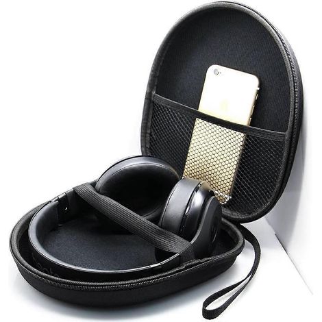 Étui rigide en EVA pour casque à réduction de bruit, organisateur de voyage résistant aux rayures et aux chocs avec doublure intérieure en microfibre, compatible avec (1/4)