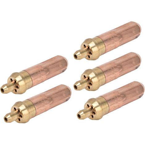 5 Embouts Chalumeau Découpe Acétylène Buse Ronde Accessoires Consommables G01-300 Taille 2 (1/5)
