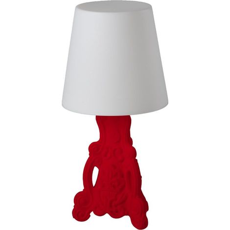 Lady of Love Rosso fiamma originale Slide di design lampada da appoggio di design colorata barocca interno esterno giardino soggiorno ingresso camera sala da pranzo credenza tavolo